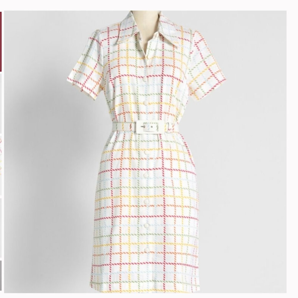 Modcloth Intersection of extraordinary dress S